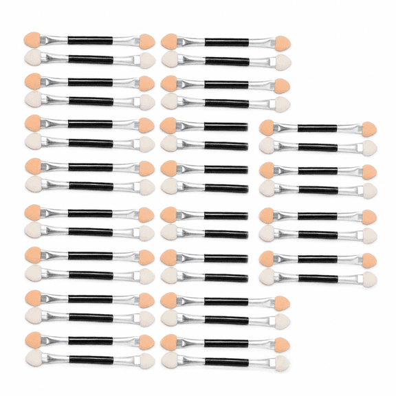 40 Pack Disposable Dual Sided Eye Shadow Sponge Makeup Applicator Brushes