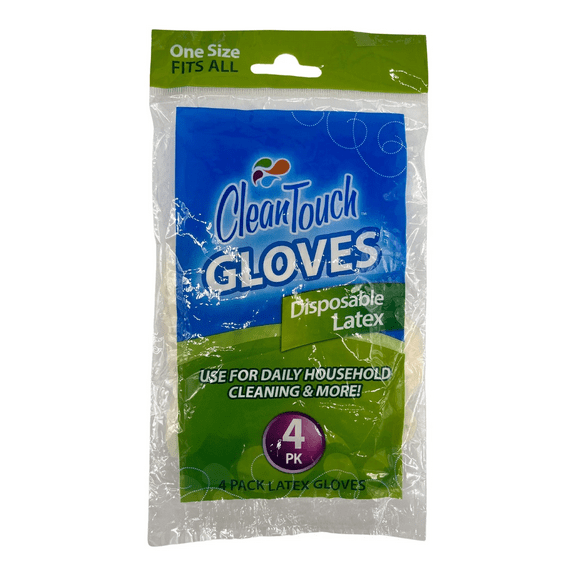 40 Pack Disposable Latex Gloves, Practical, Sanitary Protection for Household Chores, Food Handling, Hygiene, Convenient Polybag, Single Use, Hassle Free, Easy to Wear, Ideal for Home, Work, Bulk