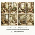 thumbnail image 1 of 40-Pack Dreamscape Series Scrapbook Paper - Vintage DIY Scene Crafting and Journal Decoration Sheets, 1 of 9