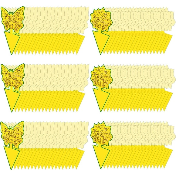 40 Pack Fungus Gnat Traps for House Indoor, Fungus Traps Fruit Fly Traps for Indoors Gnats Sticky Traps for Plants Yellow Sticky Traps for Gnats