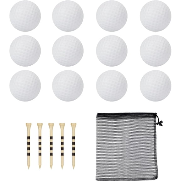 40 Pack Golf Practice Balls - Realistic Feel and Limited Flight Balls for Indoor or Outdoor