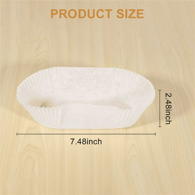 40 Pack Greaseproof Loaf Tin Liners Straight Edge Baking Parchment