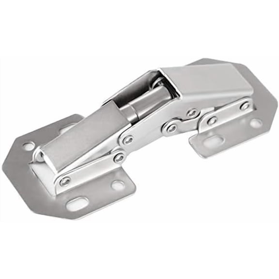 40-Pack Hidden Hinges for Cabinet Doors Frameless, Concealed Cabinet Hinge, 90 Degree Surface Mount Hinges