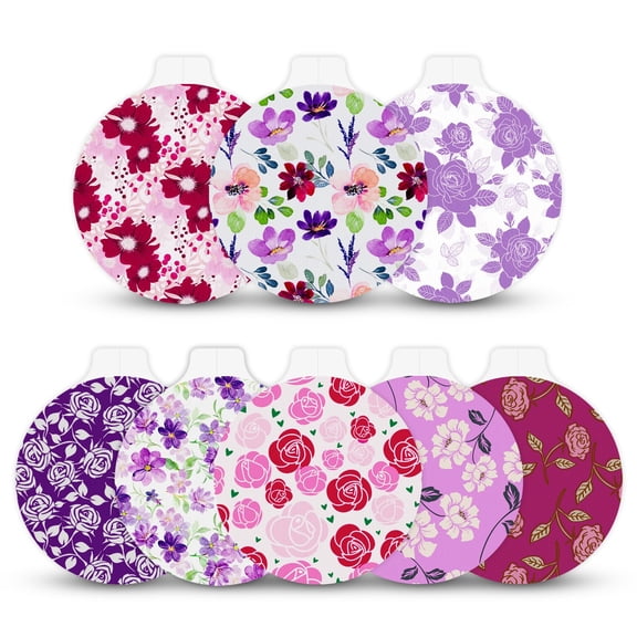 40 Pack Libre 3 Plus Sensor Covers, Floral Waterproof CGM Patches, Non-Medical Protective Overpatches