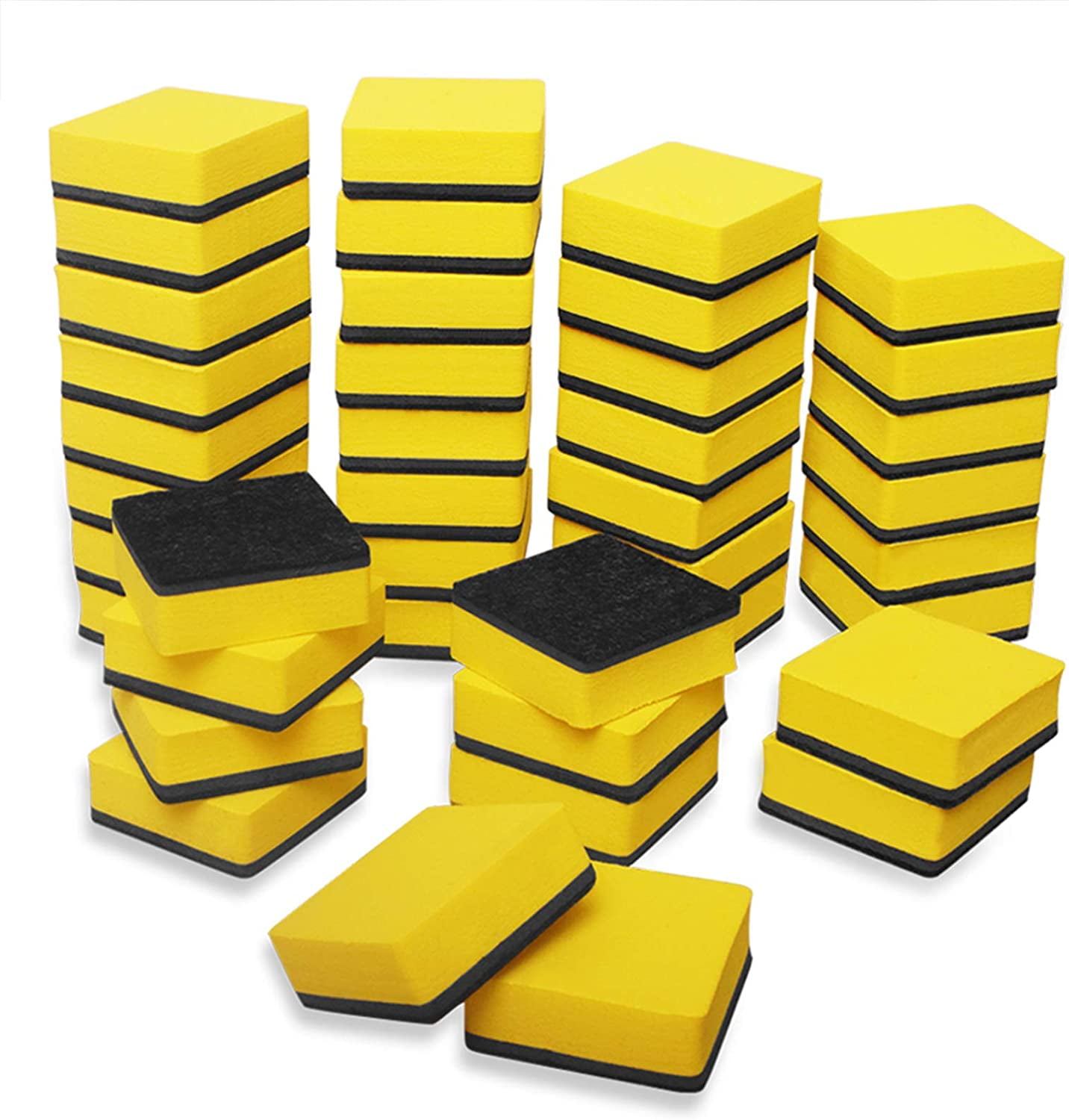 40 Pack Magnetic Whiteboard Dry Eraser Dry Erase Erasers Bulk