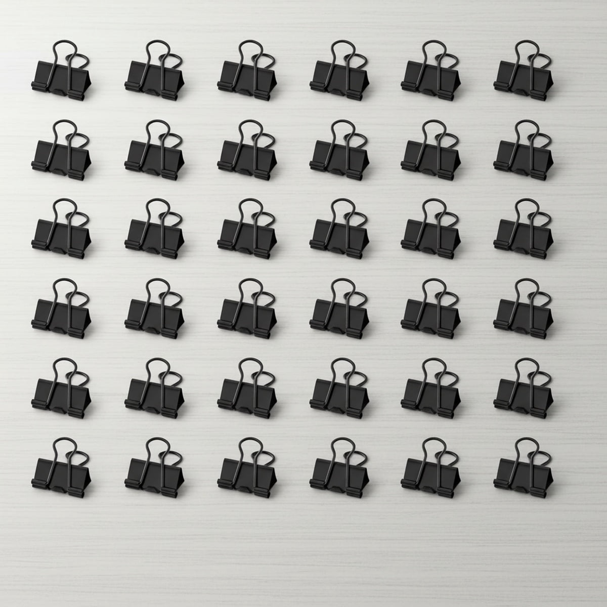 40 Pack Metal Clips Small Bull Binder Paper Clips for Picture Photo Crafts Food Bags Home Office Supplies (Black)