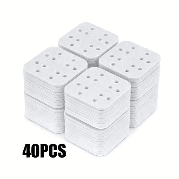40-Pack Mineral Absorption Pad, Humidifier Replacement Filters Compatible with LEVOIT LV600S, LV600HH, OasisMist450S Humidifier, Works for Fine Particles in Water Tank, White