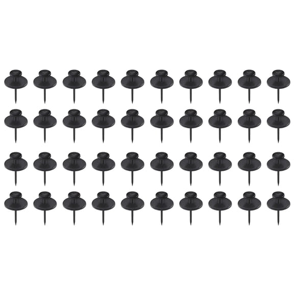 40 Pack Small Nails for Picture Hanging Double-Headed Picture Hangers Nails Wall Nails for Hanging Pictures (Black)