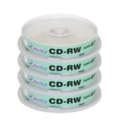 40 Pack Smartbuy CD-RW 1-12X 700MB/80Min High Speed Logo Rewritable Blank Data Media Disc