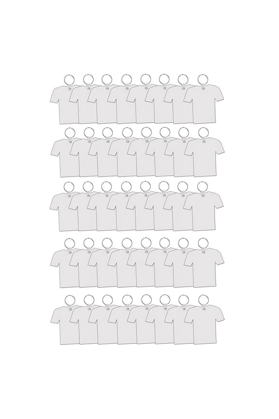 40 Pack Sublimation Keychain Blanks MDF Double Sided Heat Transfer Football Sublimation Keychains Blanks Bulk, A