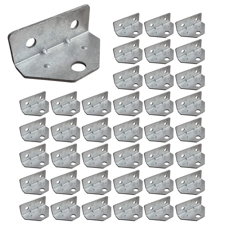40 Pack Swivel Top Angle Bracket Bolster Bunk Board Adjustable for Boat Pontoon Trailer (40)
