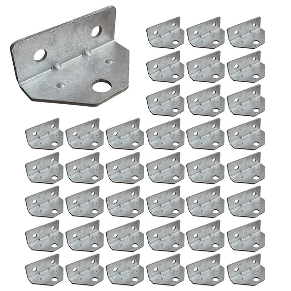 40 Pack Swivel Top Angle Bracket Bolster Bunk Board Adjustable for Boat Pontoon Trailer (40)