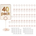 thumbnail interactive-video image 1 of UMETDO 30PCS Table Number Holders Place Card Holder - Photo Holders For Tables, Cards Stand Name Menu Clips,Small Table Sign Holders For Wedding Anniversary Birthday Party (Gold 1 of 12