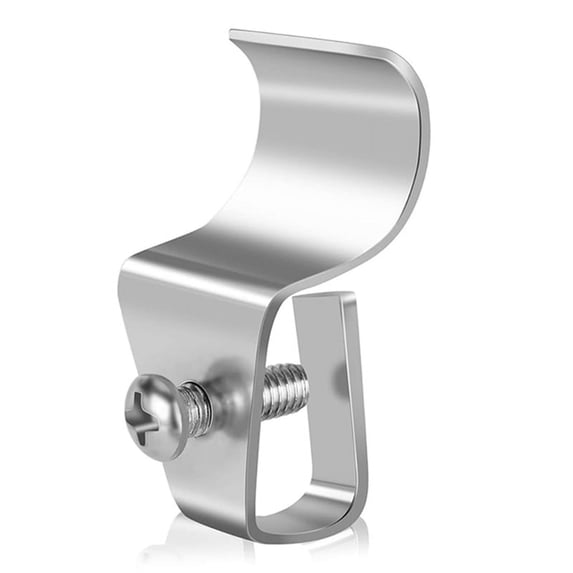 40 Pack Vinyl Side Hangers, Vinyl Side Clip Hooks, for Flashing, , Loop, No Damage, Weatherproof - Home Side Hooks,40 x ,Silver