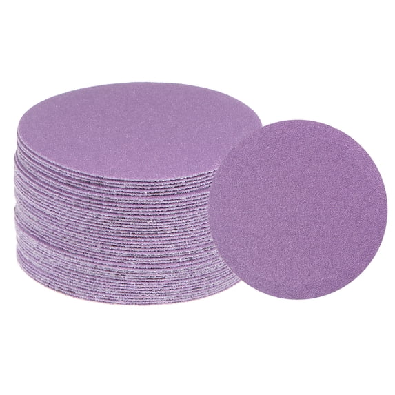 40 Packs 120 Grit Purple Sanding Discs 3 Inch Hook and Loop Circular Sandpapers Wet Dry Polish