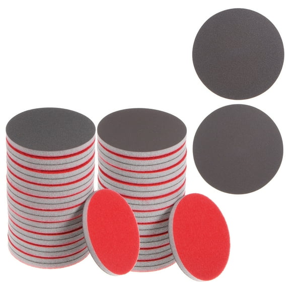 40 Packs 3 Inch Sanding Sponge Set 1500 Grit 3000 Grit Hook and Loop Sanding Disc Wet/Dry Polish for Wood Metal