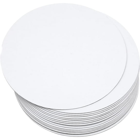 40-Packs Cake Boards Round 12 Inch White Cake Circles Rounds Base Food-Grade Cardboard Cake Plate（Thinner But Stronger）