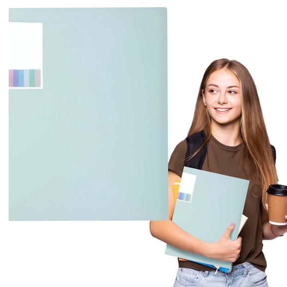40-Page Color File Organizer, Insert Style Document Folder with 60 Clear Pockets, A4 Letter Size for Exams Receipts Artwork, Soft Cover for Home or Office, Green, By Harlik