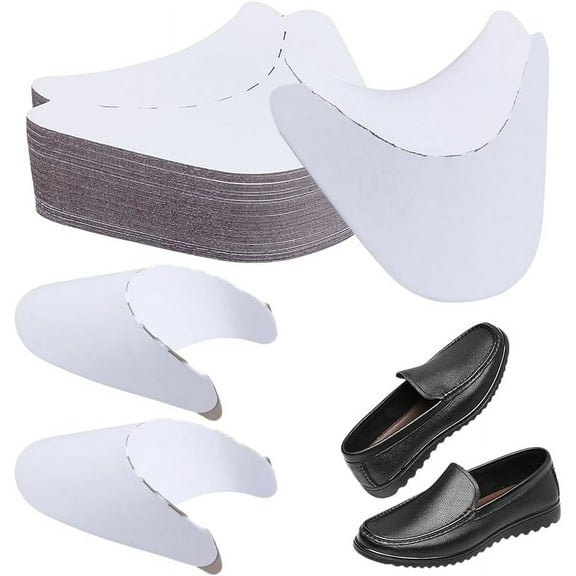 40 Pairs Cardboard Shoe Inserts Tree 3.9x4.88 Inch Paper Shoe Inner Support Shoe Shaper for Sneaker Canvas Shoes Leater Golf Mules Shoes White