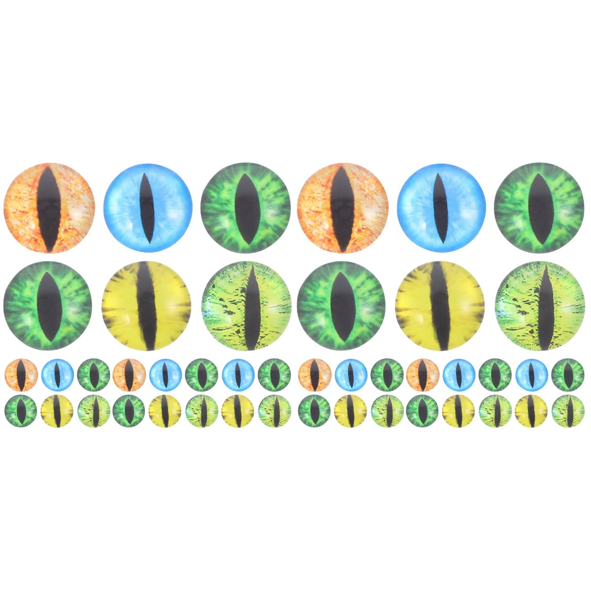 100 Pièces Yeux De Cristal 12mm - Yeux Pour Poupées Chat Dragon Oiseau - Fournitures Loisirs Créatifs