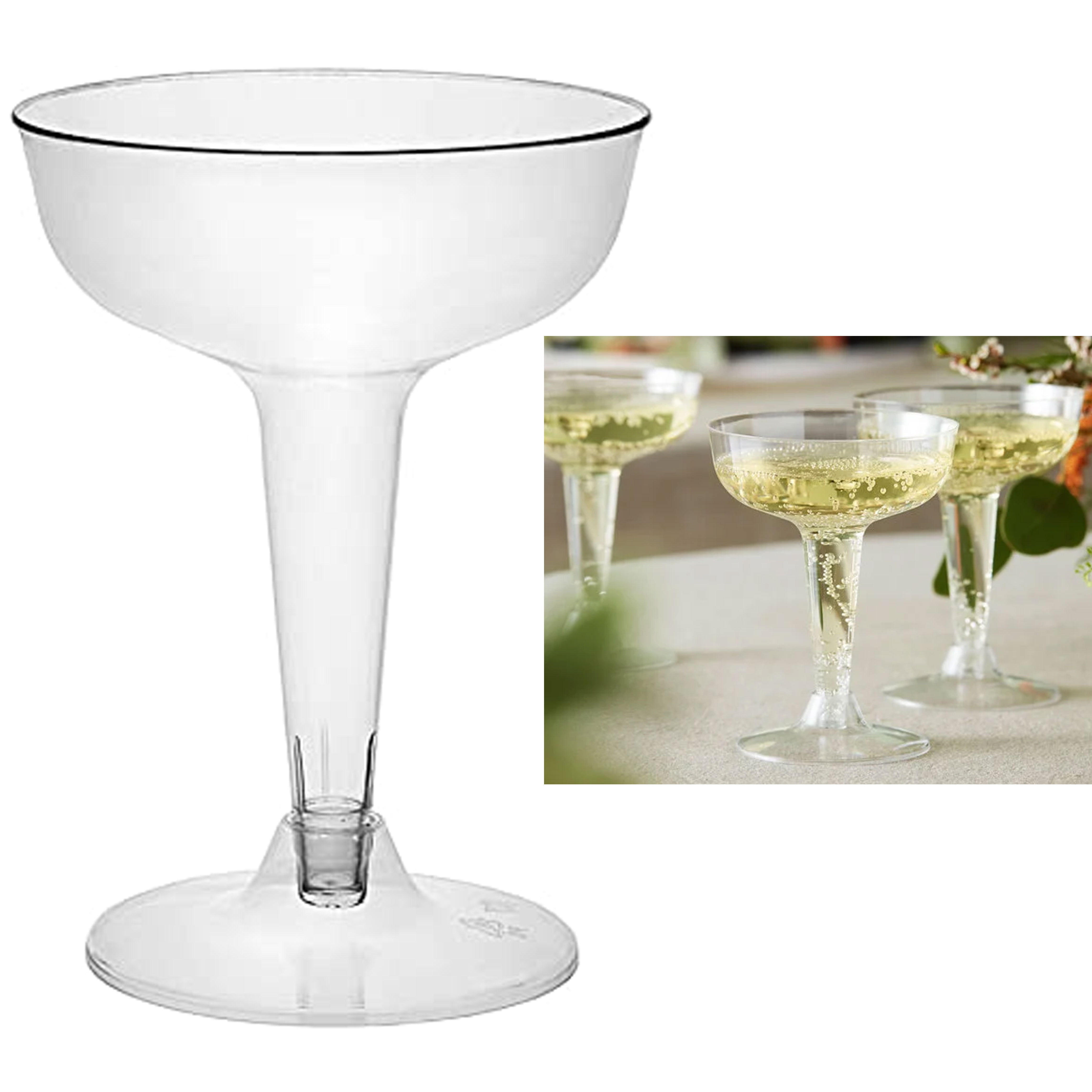 Stainless Steel Champagne Flutes Glass 260ML Unbreakable BPA Free Champagne  Wine Glasses for Wedding, Parties and