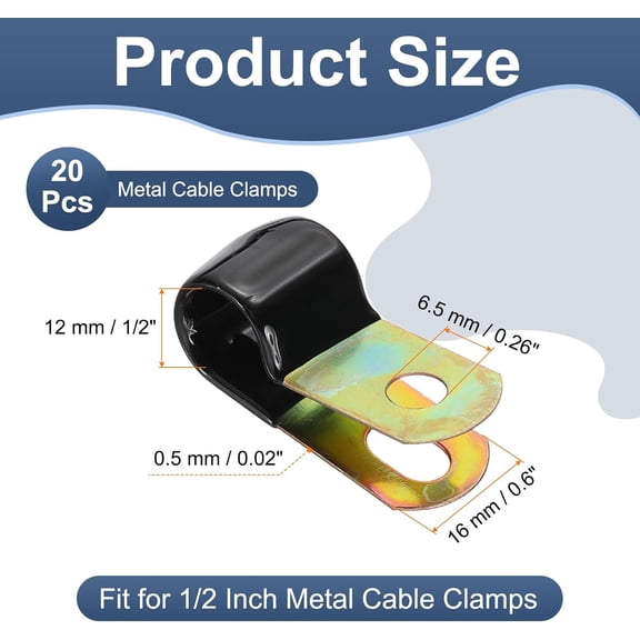 40 Pcs 1/8'' Wire Cable Clamps Kit M3 Rope Clip Braided Kit Metal Stainless Steel Thimbles for 1/8" Diameter Wire Rigging Tent Rope Guard Railing System