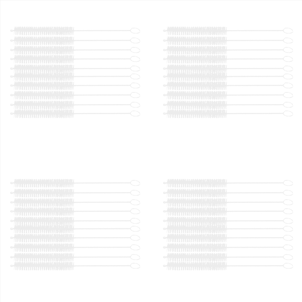 40 Pcs 10mm Dia Chemistry Test Tube Bottle Nylon Washing Brush Tool