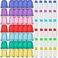 thumbnail image 1 of 40 Pcs 17 oz Plastic Water Bottles Bulk and Drawstring Backpack Set Reusable Flip Top Leakproof Water Bottles with Handle for Adults Sports Gym Travel Party Outdoor(Fresh), 1 of 12