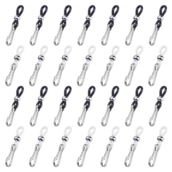 40 Pcs 2 Colors Zipper Holder 1.46inches Hooks