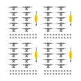 thumbnail image 1 of 40 Pcs 29mm Fingerboard Trucks Finger Skateboard Deck with Nuts with Spanner Screwdriver for Finger Skateboards, 1 of 8