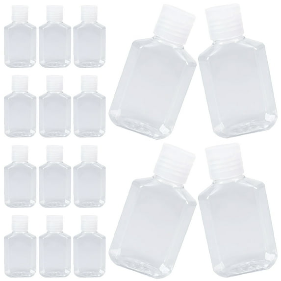 Raindrops Transparent Pill Dispensing Bottles 40Pcs 1.57X1.18X3.54in