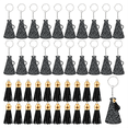 thumbnail image 1 of 40 Pcs Acrylic Cheer Keychains with Cheerleading Team Grad(Glitter Black), 1 of 7