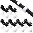 40 Pcs Adhesive Cable Clips, SelfAdhesive Cable Tie Clips for