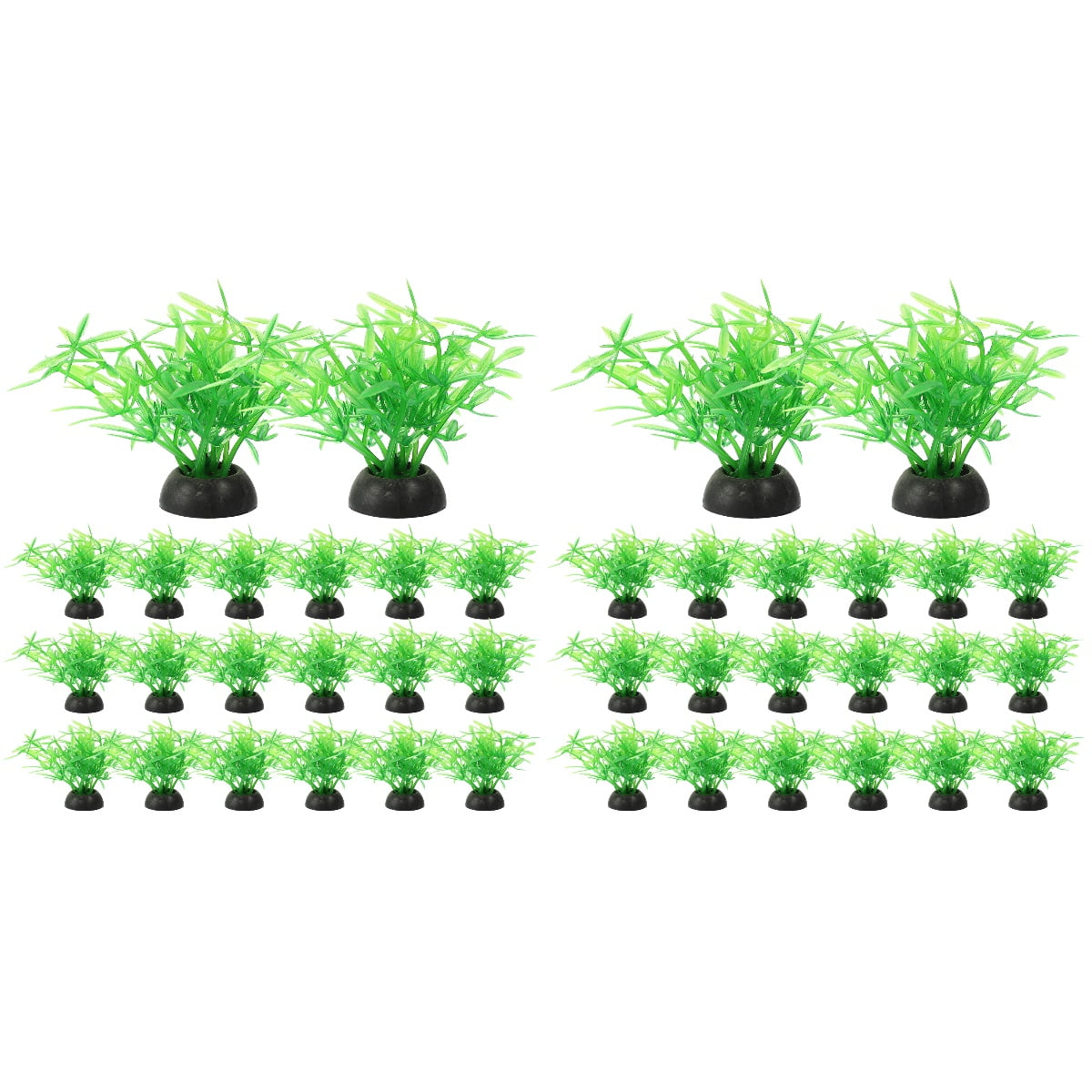 40 Pcs Aquarium Landscaping Ornament Decor Artificial Fish Plants