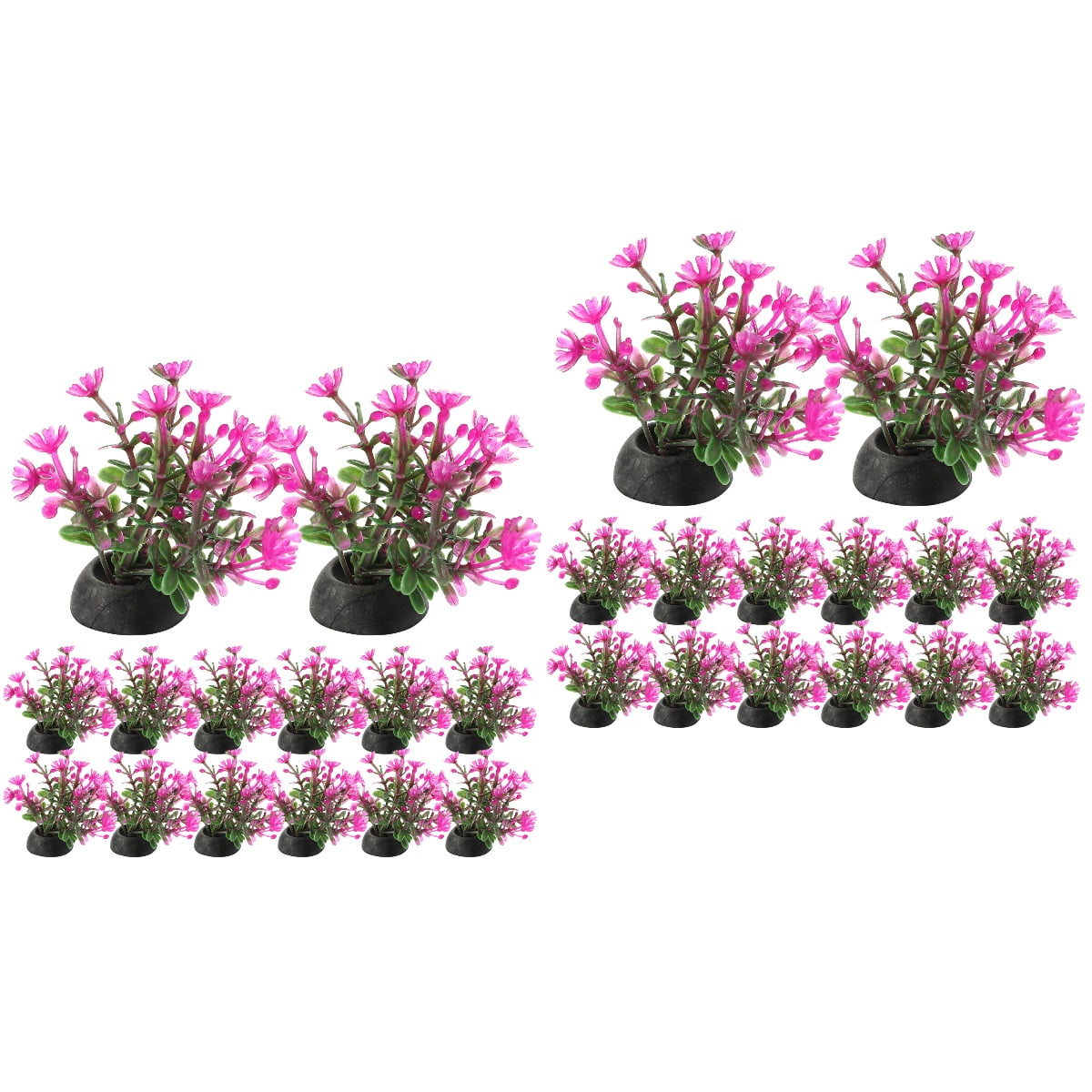 40 Pcs Aquarium Plants Plant For Fish Tank Aquarium Decorations Plastic