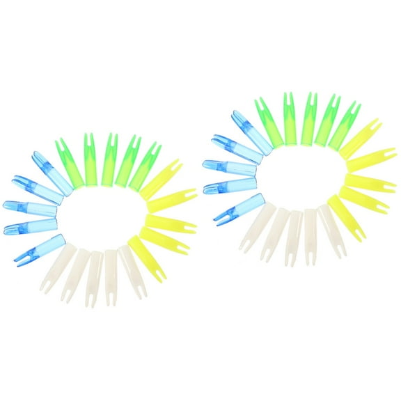 40 Pcs Arrow Nock Outdoor Archery Nock Hunting Arrow Nock Nock Tail for Archery Accessories