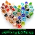 thumbnail image 2 of 20pcs Random Handmade Lampwork Glass Beads – Round Gold Sand, 12mm – Craft Supplies 2 of 5