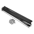 thumbnail image 1 of Unique Bargains 40 Pcs Bicycle Steel Spokes 13G Bike Spoke with Nipples for Most Bicycle Black-290mm, 1 of 7