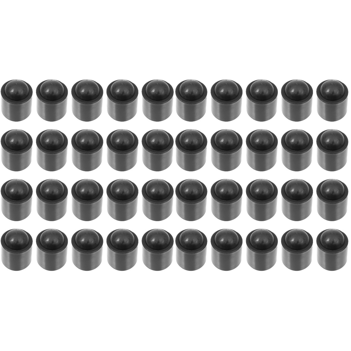 40 Pcs Billiard Cue Tail Rubber Cover Replaceable Covers for Billiards Tips Cues Cases Pool