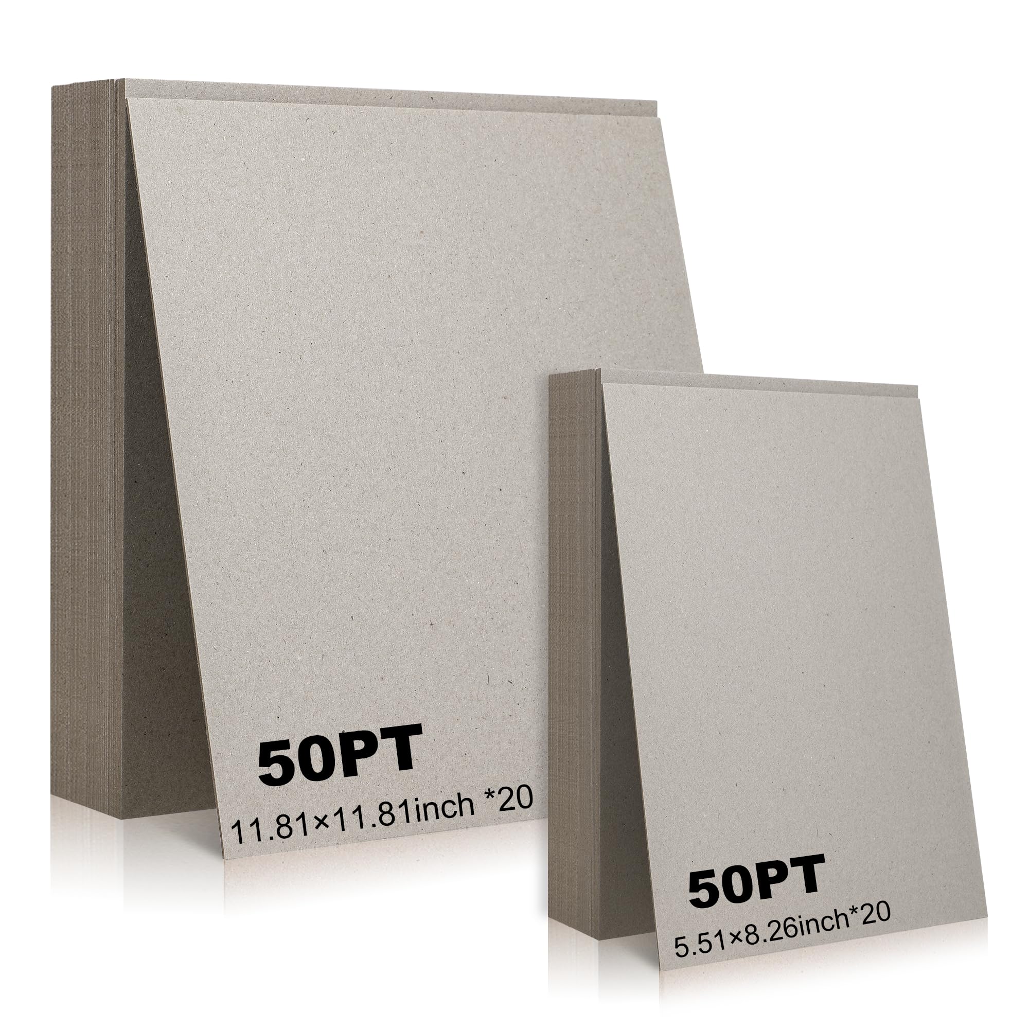 40 Pcs Book Board, YPF5 Thick Binders Board Chipboard Heavy Duty