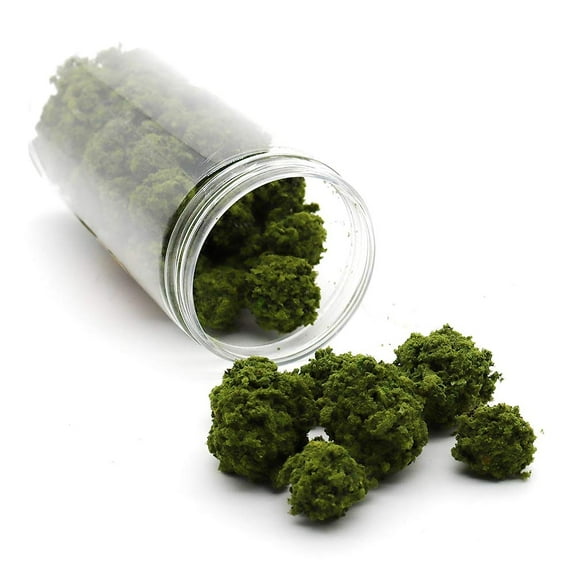 40 Pcs Bush Trees Miniature Vegetation Groups Shrubs Railway Artificial Grass for Model Train Railroad Scenery Sand Table Military Model War Gaming Terrain