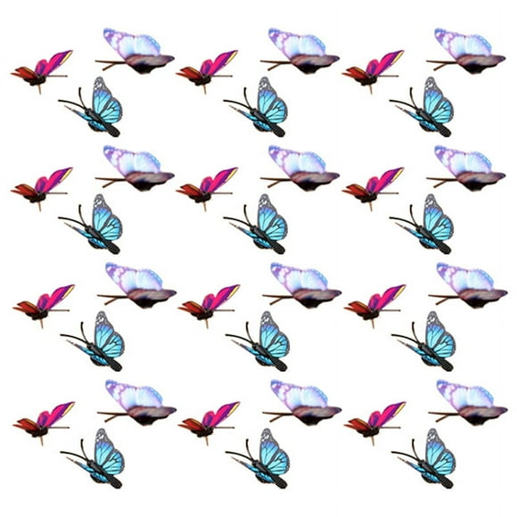 40 Pcs Butterfly Decorative Thumb Tacks - for Wall Push Pins Colorful