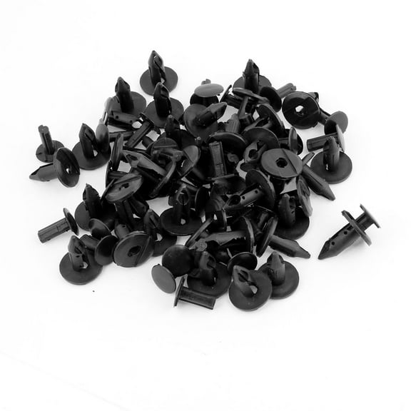 40 Pcs Car 31mm Long Plastic Push Fasteners Rivets Fender Clips 20mm Dia Head