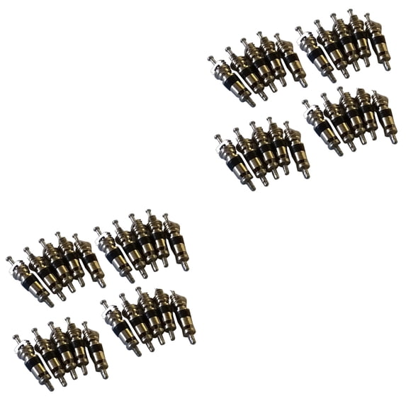 FUEENIRVA 40Pcs Copper Tyre Valve Stem Cores for Car & Motorcycle, Spring-Loaded, 300 PSI High Pressure