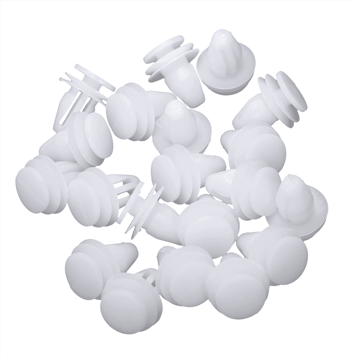 40 Pcs Car White Rivet Door Trim Clips Fastener
