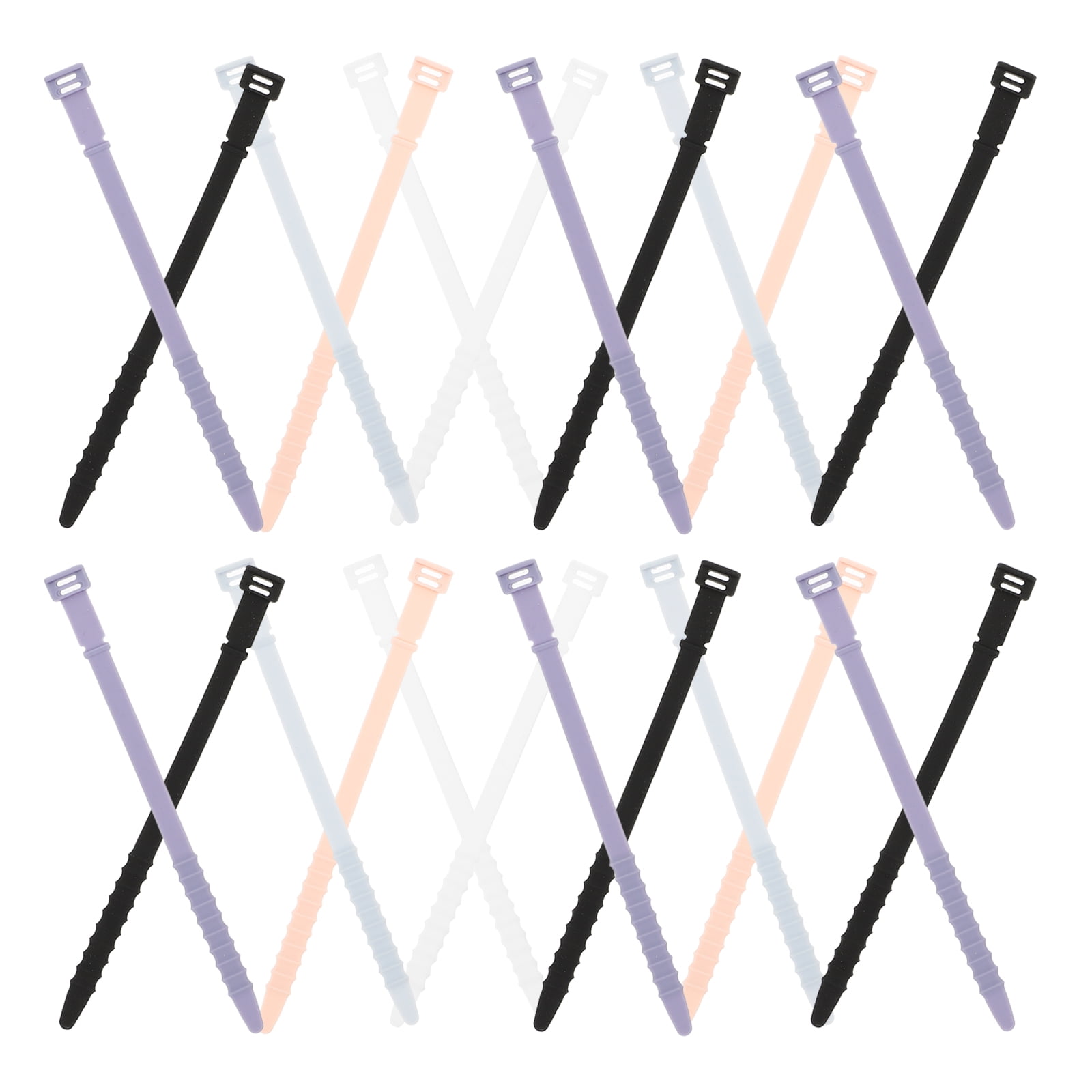 40 Pcs Chain Wire Tie Downs Cable Management Strap Cord Zip Ties
