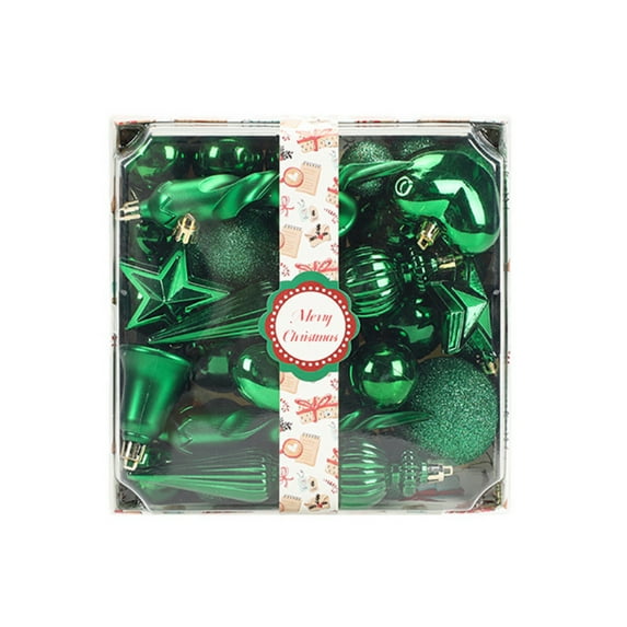 40 Pcs Christmas Ball Ornaments Set, Pre-Tied Shatterproof Plastic Assorted Christmas Balls for Xmas Tree Hanging Decorations Festival Party Holiday Decor