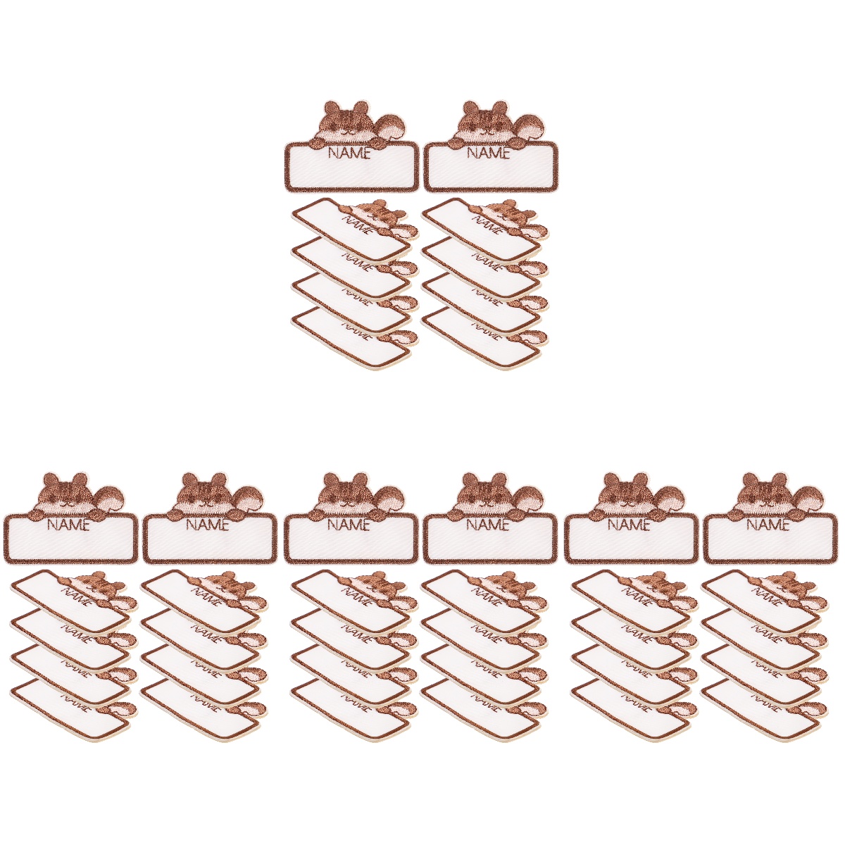 40 Pcs Clothing Tags Daycare Name Labels Hat Backpack DIY Selfadhesive