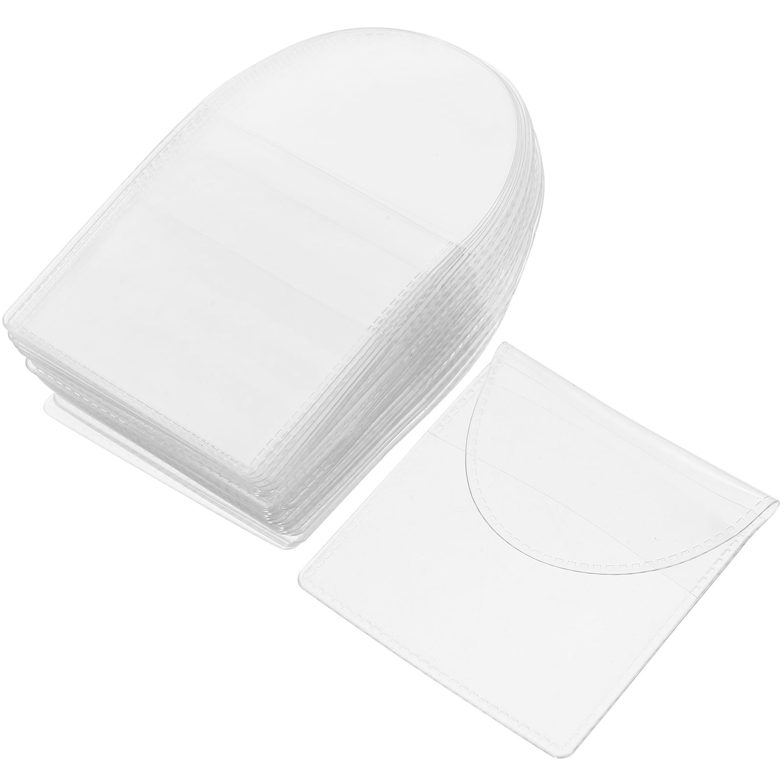 40 Pcs Collection Bag Transparent PVC Badge Coin Storage Pieces