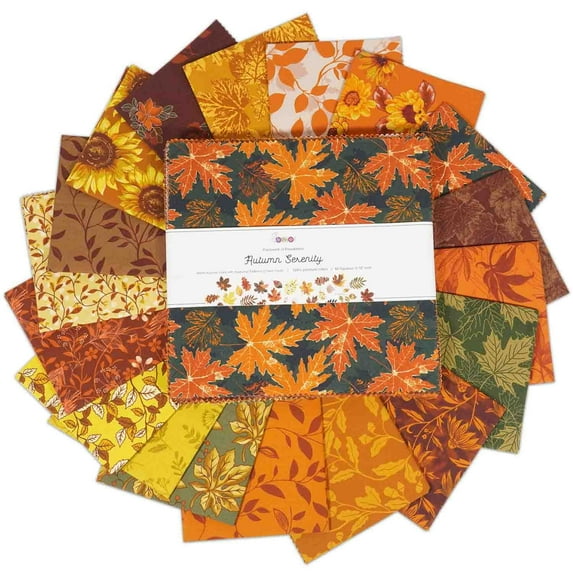 40 Pcs Cotton Bundles Charm Packs for Quilting, Fat Quarter Layer Cakes ...